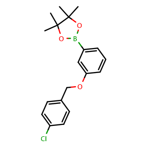 2-(3-((4-chlorobenzyl)oxy)phenyl)-4,4,5,5-tetramethyl-1,3,2-dioxaborolane