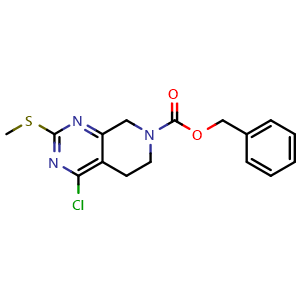 benzyl 4-chloro-2-(methylthio)-5,8-dihydropyrido[3,4-d]pyrimidine-7(6H)-carboxylate