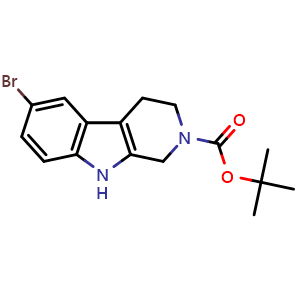 tert-butyl 6-bromo-1,3,4,9-tetrahydro-2H-pyrido[3,4-b]indole-2-carboxylate