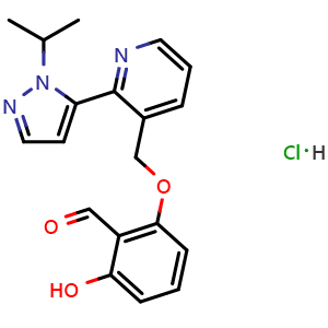 2-hydroxy-6-((2-(1-isopropyl-1H-pyrazol-5-yl)pyridin-3-yl)methoxy)benzaldehyde hydrochloride