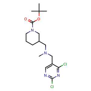 tert-butyl 3-((((2,4-dichloropyrimidin-5-yl)methyl)(methyl)amino)methyl)piperidine-1-carboxylate