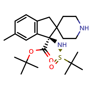 tert-butyl (R)-1-(((R)-tert-butylsulfinyl)amino)-6-methyl-1,3-dihydrospiro[indene-2,4'-piperidine]-1-carboxylate
