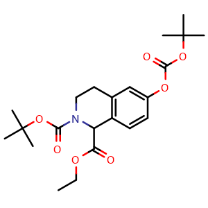 2-tert-butyl 1-ethyl 6-(tert-butoxycarbonyloxy)-3,4-dihydroisoquinoline-1,2(1H)-dicarboxylate