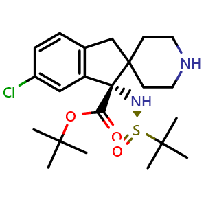 tert-butyl (S)-1-(((R)-tert-butylsulfinyl)amino)-6-chloro-1,3-dihydrospiro[indene-2,4'-piperidine]-1-carboxylate