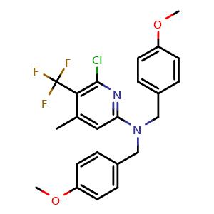6-chloro-N,N-bis(4-methoxybenzyl)-4-methyl-5-(trifluoromethyl)pyridin-2-amine
