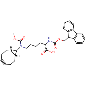 (2S)-6-[[rel-(1R,8S,9s)-9-bicyclo[6.1.0]non-4-ynyl]methoxycarbonylamino]-2-(9H-fluoren-9-ylmethoxycarbonylamino)hexanoic acid
