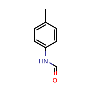 Chemical structure of N-(4-methylphenyl)formamide , CAS 3085-54-9, AChemBlock X189577