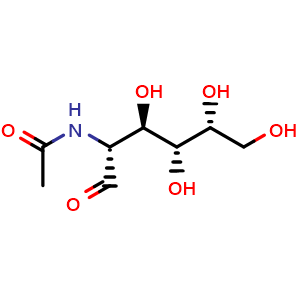 Chemical structure of N-Acetyl-D-galactosamine , CAS 1811-31-0, AChemBlock X189703
