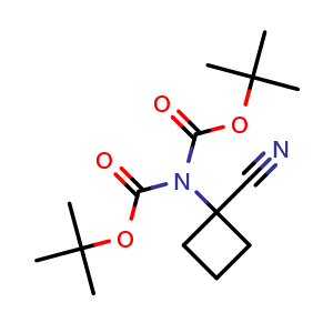 tert-Butyl N-(1-cyanocyclobutyl)-N-[(2-methylpropan-2-yl)oxycarbonyl]carbamate