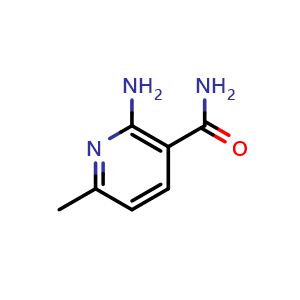 Chemical structure of 2-Amino-6-methylnicotinamide , CAS 100524-09-2, AChemBlock X189709