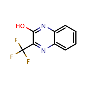 Chemical structure of 3-(trifluoromethyl)quinoxalin-2-ol , CAS 58457-64-0, AChemBlock X189748