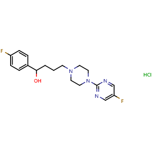 Chemical structure of BMY 14802 hydrochloride , CAS 105565-55-7, AChemBlock X189774