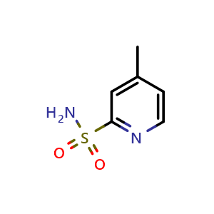 Chemical structure of 4-Methylpyridine-2-sulfonamide , CAS 65938-78-5, AChemBlock X189809