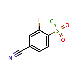 4-Cyano-2-fluorobenzene-1-sulfonyl chloride