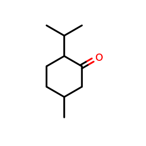 Chemical structure of l-Menthone , CAS 89-80-5, AChemBlock X189832