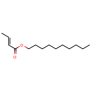 Chemical structure of Decyl (E)-2-butenoate , AChemBlock X189835