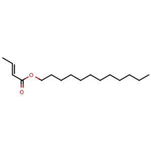 Chemical structure of Dodecyl (E)-2-butenoate , AChemBlock X189836