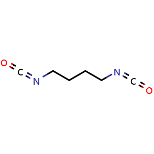 Chemical structure of 1,4-Diisocyanatobutane , CAS 4538-37-8, AChemBlock X189838