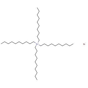 Chemical structure of tetrakis (decyl)ammonium bromide , CAS 14937-42-9, AChemBlock X189840