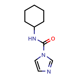 Chemical structure of N-Cyclohexyl-1-imidazolecarboxamide , CAS 91977-33-2, AChemBlock X189842