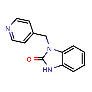 Chemical structure of 1-(4-Pyridylmethyl)benzimidazol-2(3H)-one , CAS 114797-97-6, AChemBlock X189891