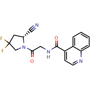 N-[2-[(2R)-2-cyano-4,4-difluoro-pyrrolidin-1-yl]-2-oxo-ethyl]quinoline-4-carboxamide
