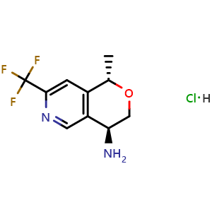 (1S,4S)-1-methyl-7-(trifluoromethyl)-3,4-dihydro-1H-pyrano[4,3-c]pyridin-4-amine hydrochloride