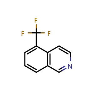 Chemical structure of 5-(trifluoromethyl)isoquinoline , CAS 120568-09-4, AChemBlock X189995