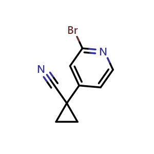 1-(2-bromo-4-pyridyl)cyclopropanecarbonitrile