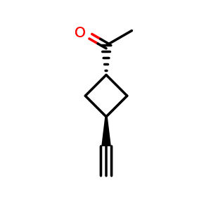 Chemical structure of trans-1-(3-ethynylcyclobutyl)ethanone , CAS 42809-43-8, AChemBlock X190007