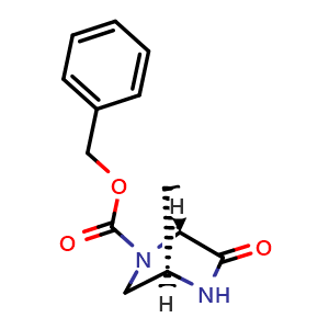 Chemical structure of benzyl (1R,4R)-6-oxo-2,5-diazabicyclo[2.2.1]heptane-2-carboxylate , CAS 1608499-16-6, AChemBlock X190074