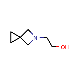 Chemical structure of 2-(5-azaspiro[2.3]hexan-5-yl)ethanol , CAS 1564938-00-6, AChemBlock X190096