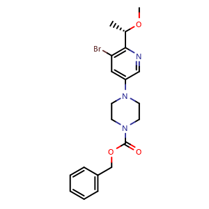 benzyl 4-[5-bromo-6-[(1S)-1-methoxyethyl]-3-pyridyl]piperazine-1-carboxylate