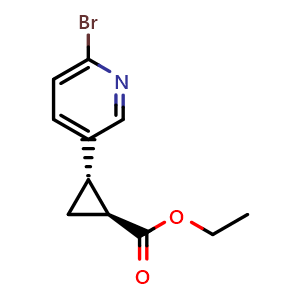 ethyl (1S,2S)-2-(6-bromo-3-pyridyl)cyclopropanecarboxylate