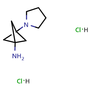3-pyrrolidin-1-ylbicyclo[1.1.1]pentan-1-amine dihydrochloride