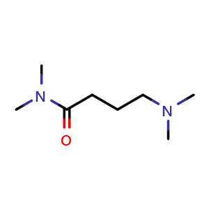 Chemical structure of 4-(dimethylamino)-N,N-dimethyl-butanamide , CAS 62782-20-1, AChemBlock X190313