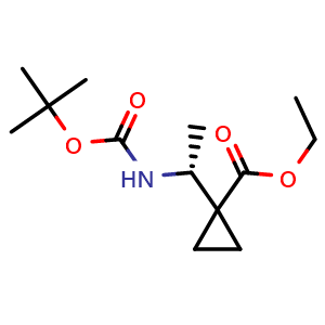 ethyl 1-[(1R)-1-(tert-butoxycarbonylamino)ethyl]cyclopropanecarboxylate
