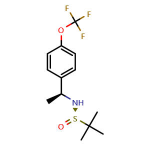 (R)-2-methyl-N-[(1S)-1-[4-(trifluoromethoxy)phenyl]ethyl]propane-2-sulfinamide