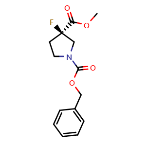 O1-benzyl O3-methyl (3R)-3-fluoropyrrolidine-1,3-dicarboxylate