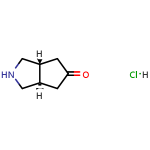 trans-2,3,3a,4,6,6a-hexahydro-1H-cyclopenta[c]pyrrol-5-one hydrochloride