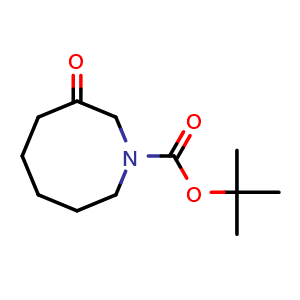 Chemical structure of tert-butyl 3-oxoazocane-1-carboxylate , CAS 194491-80-0, AChemBlock X190581