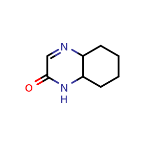 Chemical structure of 4a,5,6,7,8,8a-hexahydro-1H-quinoxalin-2-one , CAS 1824351-03-2, AChemBlock X190610