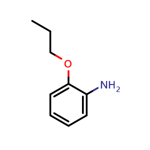 Chemical structure of 2-Propoxyaniline , CAS 4469-78-7, AChemBlock X190686