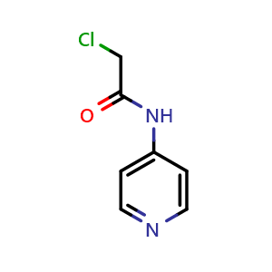 Chemical structure of 2-Chloro-N-(4-pyridyl)acetamide , CAS 80650-46-0, AChemBlock X190688