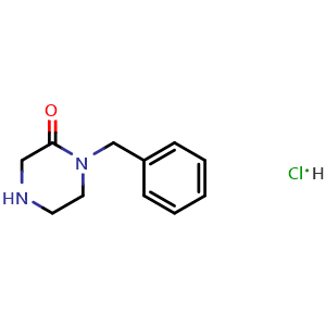 Chemical structure of 1-Benzyl-2-oxopiperazine hydrochloride , CAS 78551-58-3, AChemBlock X190701