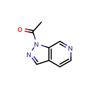 Chemical structure of 1-Acetylpyrazolo[3,4-c]pyridine , CAS 52090-67-2, AChemBlock X190731