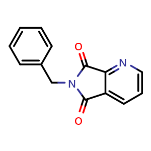 Chemical structure of 6-Benzylpyrrolo[3,4-b]pyridine-5,7-dione , CAS 18184-75-3, AChemBlock X190743