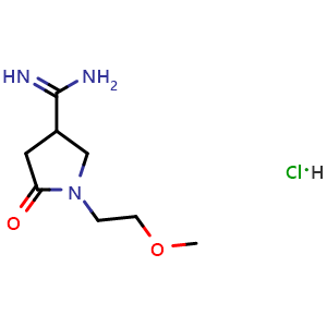 1-(2-Methoxyethyl)-2-oxopyrrolidine-4-carboxamidine hydrochloride