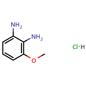 Chemical structure of 3-Methoxy-o-phenylenediamine hydrochloride , CAS 878769-98-3, AChemBlock X190773
