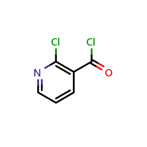 Chemical structure of 2-Chloronicotinoyl Chloride , CAS 49609-84-9, AChemBlock X190780